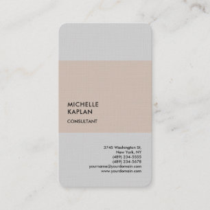 Carte De Visite Premium Lin moderne Professionnel Exclusif