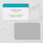Carte De Visite Premium Linen Professionnel Unique Classique Simpl (Devant / Derrière)