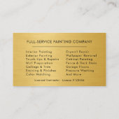 Carte De Visite Premium Painter Contractor  (Dos)