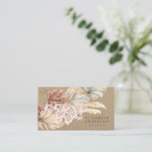 Carte De Visite Premium Pampas Original Kraft Modern Designer (Debout devant)