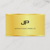 Carte De Visite Premium Pearl Boss Gold Look moderne Luxueux (Devant)
