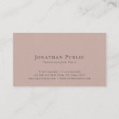 Carte De Visite Premium Pearl Finish Professionnel Moderne Élégant (Dos)