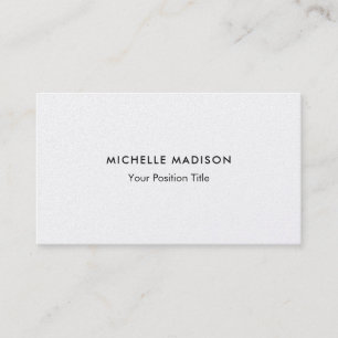 Carte De Visite Premium Pearl Trendy Minimalist Professional Plain