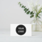 Carte De Visite Premium QR Logo Concept for Modern (Debout devant)