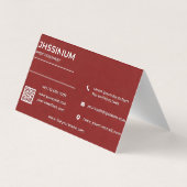 Carte De Visite Premium Red Business (Dos)
