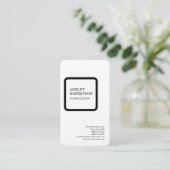 Carte De Visite Premium Silk Luxe Moderne Professionnel Minimalist (Debout devant)