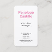 Carte De Visite Premium Silk Professional Moderne Simple (Devant)