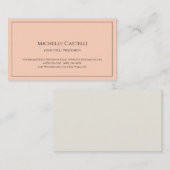 Carte De Visite Premium Silk Professional Unique Classique Simple (Devant / Derrière)