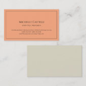 Carte De Visite Premium Silk Professional Unique Classique Simple (Devant / Derrière)