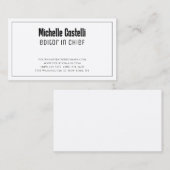 Carte De Visite Premium Silk Professional Unique Classique Simple (Devant / Derrière)