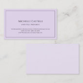 Carte De Visite Premium Silk Professional Unique Classique Simple (Devant / Derrière)