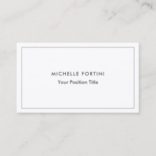 Carte De Visite Premium Silk tendance minimaliste professionnel