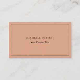 Carte De Visite Premium Silk tendance minimaliste professionnel mo