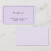 Carte De Visite Premium Soie Professionnel Unique Classique Simple (Devant / Derrière)