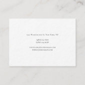 Carte De Visite Premium Thick Exclusive Unique Modern Monogram (Dos)