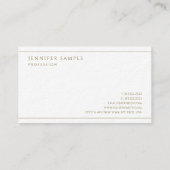 Carte De Visite Premium Ultra Thick Faux Gold Text Luxurious (Dos)