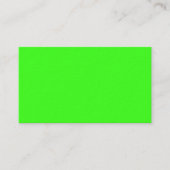 Carte de visite premium vert néon (Devant)