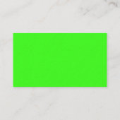 Carte de visite premium vert néon (Dos)