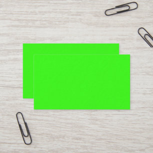 Carte de visite premium vert néon
