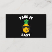 Carte De Visite Prends-le facilement ananas 1 (Dos)