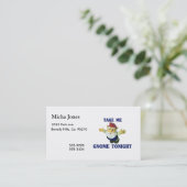 Carte De Visite Prenez-moi le gnome ce soir (Debout devant)