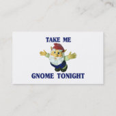 Carte De Visite Prenez-moi le gnome ce soir (Dos)