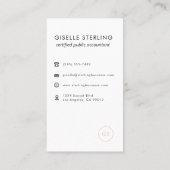 Carte De Visite Préparateur de déclaration de revenus Expert-compt (Dos)
