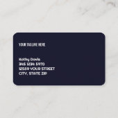 Carte De Visite Préparateur fiscal (Dos)