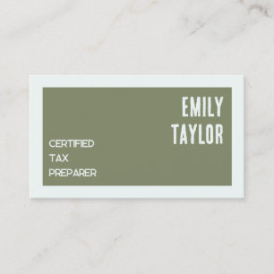 Carte De Visite Préparateur fiscal QR personnalisé