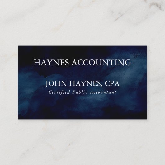 Carte De Visite Préparation de la déclaration comptable CPA Marine (Devant)