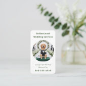 Carte De Visite Préposé de mariage de luxe pour animaux de compagn (Debout devant)