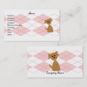 Carte De Visite Preppy Puppy (Devant / Derrière)