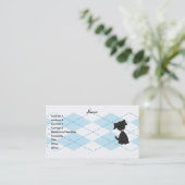 Carte De Visite Preppy Puppy (Debout devant)