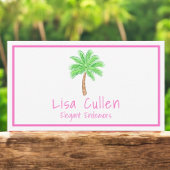 Carte De Visite Preppy Tropical Palm Tree Custom