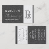 Carte De Visite Prescription de pharmacien composant la pharmacie (Devant / Derrière)