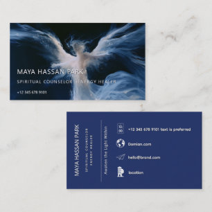 Carte De Visite Présence Lumineuse Ange aux ailes
