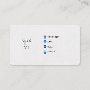 Carte de visite - PRÉSENTATION