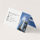 Carte De Visite Présentation de la société modèle (Dos)