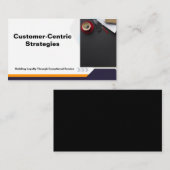 Carte De Visite présentation des stratégies axées sur le client (Devant / Derrière)