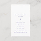 Carte De Visite Présentation photo multiple féminine tendance mode (Dos)