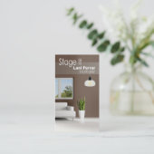 Carte De Visite "Présentez-le" le vieux routier à la maison, (Debout devant)