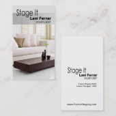 Carte De Visite "Présentez-le" le vieux routier à la maison, (Devant / Derrière)