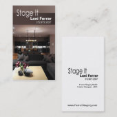 Carte De Visite "Présentez-le" le vieux routier à la maison, vrai (Devant / Derrière)