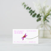 Carte De Visite Présentez-vous : avec une touche de nature (Debout devant)