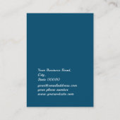 Carte De Visite Présentoir à bijoux à strass dorés faux bleu (Dos)
