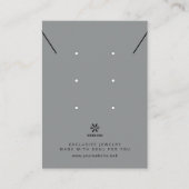 Carte De Visite Présentoir à bijoux Basic Cool Gray Logo TMF26 (Devant)