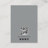 Carte De Visite Présentoir à bijoux Basic Cool Gray Logo TMF26 (Dos)