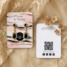 Présentoir à bijoux fantaisie Black & Pink TMF26