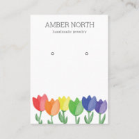 Présentoir à boucles d'oreilles Fleur de Tulipe Ar