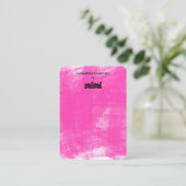 Carte De Visite Présentoir à boucles d'oreilles Fuchsia Pastel Ca (Debout devant)
